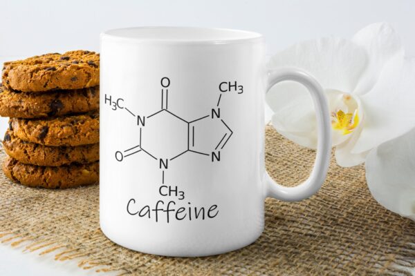 Caffeine Chemical Composition Mug, Can be personalised. - Image 2