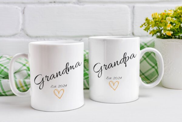 Nanny and Grandad Mug Set - Grandma and Grandpa mug set - Can be personalised - Image 5
