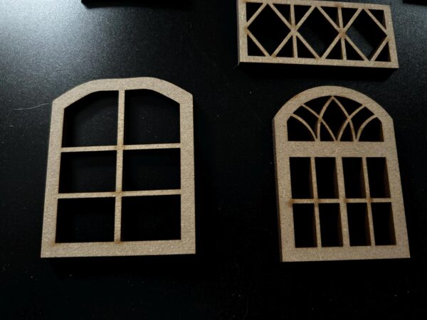 Wooden Fairy / Elf / Doll House Windows Craft Blank MDF Embellishment - Image 6