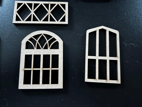 Wooden Fairy / Elf / Doll House Windows Craft Blank MDF Embellishment - Image 5